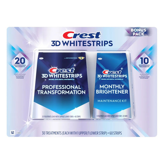 Crest 3D Whitestrips 30-Treatment Value Pack — Original USA